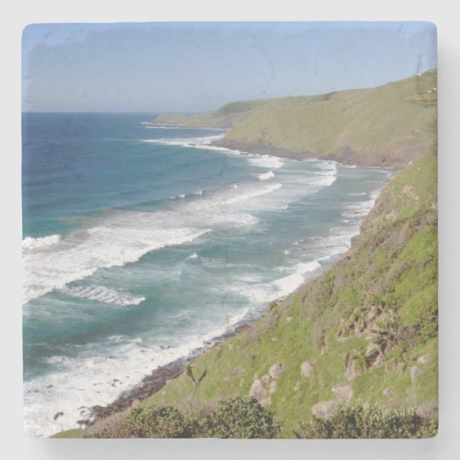 Coastal Scenery Coffee Bay Stone Coaster (Front)