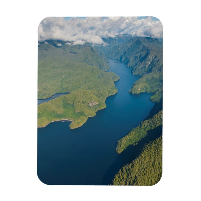 Coastal Scenery In Great Bear Rainforest Magnet (Vertical)