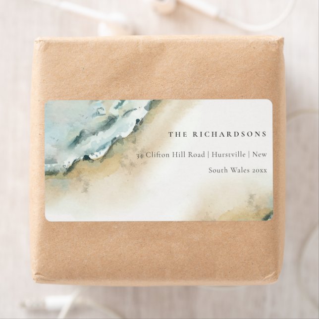 Coastal Sea Waves Sand Beach Nautical Address (Insitu)