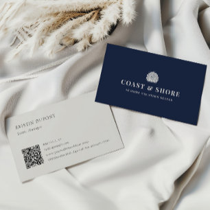 Coastal Seashell Brand Logo Business Card