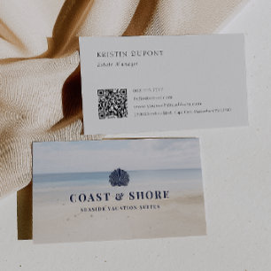 Coastal Seashell Brand Logo Business Card