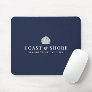 Coastal Seashell Brand Logo Mouse Mat