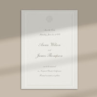 Coastal Seashell Nautical Formal Ecru Wedding