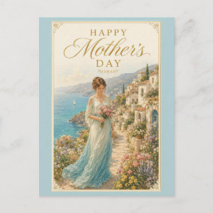Coastal Serenity Mother’s Day Greeting Holiday Postcard