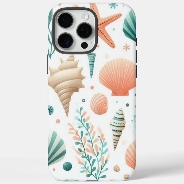 Coastal Shell Art Case-Mate iPhone Case (Back)