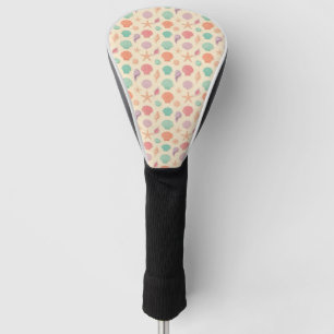 Coastal Shell Pattern Golf Head Cover