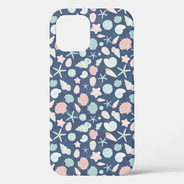 Coastal Shells Beach & Ocean Design Case-Mate iPhone Case (Back)