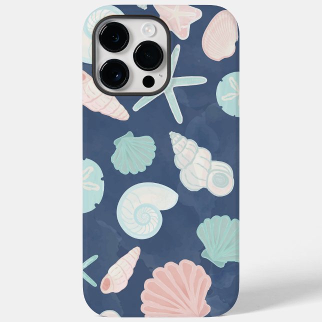 Coastal Shells Beach & Ocean Design Case-Mate iPhone Case (Back)