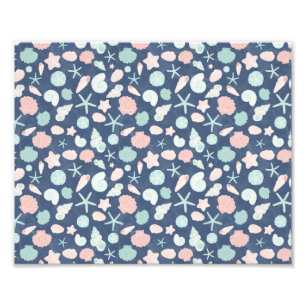 Coastal Shells Beach & Ocean Design Photo Print