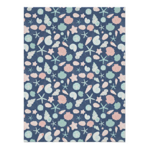Coastal Shells Beach & Ocean Design Poster