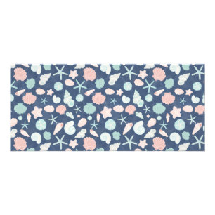 Coastal Shells Beach & Ocean Design Rack Card