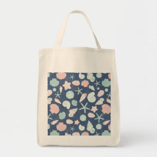 Coastal Shells Beach & Ocean Design Tote Bag