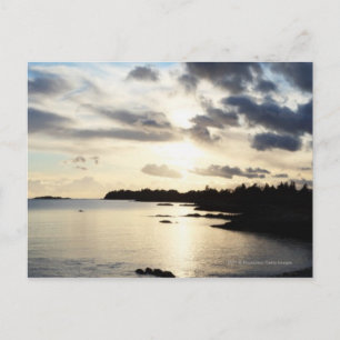 Coastal Silhouette in County Kerry, Ireland Postcard