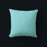 Coastal Solid colour pillow Teal Aqua Blue<br><div class="desc">Coastal Solid colour pillow Teal Aqua Blue. Custom Template For Throw Pillow- Customised Pillows. Personalise with your own name, pattern, design, quote, monogram, or photograph. Use our cool templates, artwork, photos, graphics, and illustrations, then add names, text, quotes, and monograms to create your own throw pillow. Click the "Customise it!"...</div>