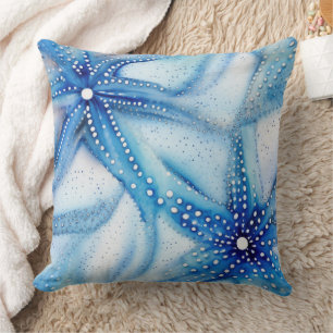 Coastal Starfish Pattern Cushion