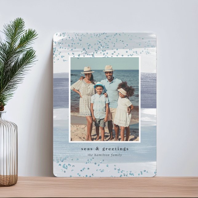 Coastal Stripe | Holiday Photo Card (Creator Uploaded)
