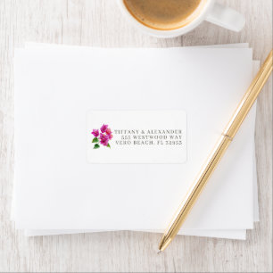Coastal Summer Destination Wedding Invitation Label
