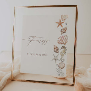 Coastal SummerBridal Shower Favours Poster