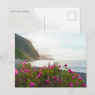 Coastal Sunset over São Vicente, Madeira Postcard