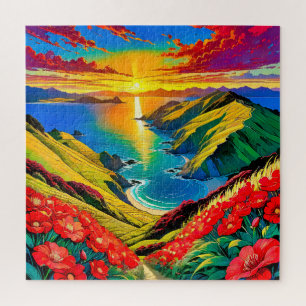 Coastal Sunset Splendour Jigsaw Puzzle