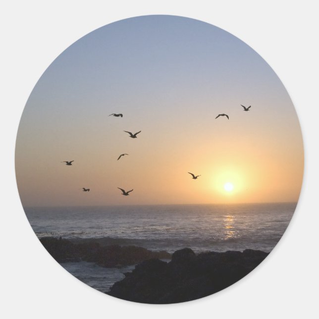 Coastal Sunset stickers (Front)