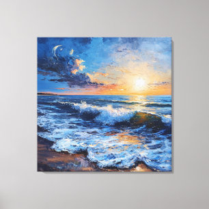 🌅 Coastal Sunset Wall Art For Beach Home Decor 🎁