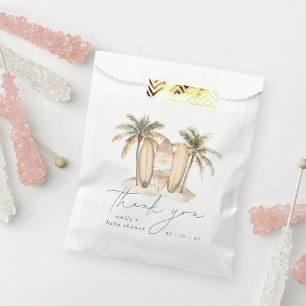 Coastal Surf Baby Shower Thank You Favour Bags