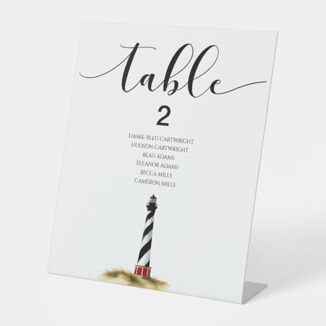Coastal Table Signs (Front)