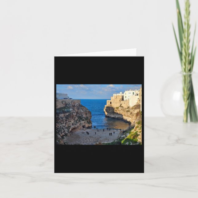 Coastal Town Monopoli Sticker  Card (Front)
