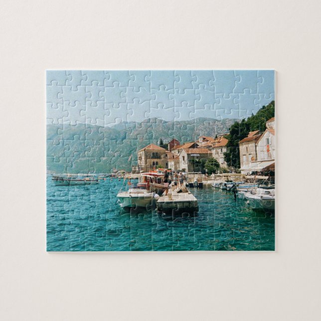 Coastal town of Perast,  Montenegro  Jigsaw Puzzle (Horizontal)