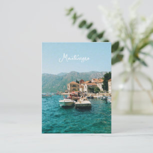 Coastal town of Perast, Montenegro Postcard