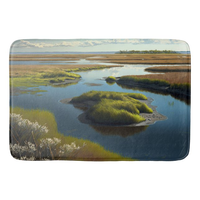 Coastal Tranquility Bath Mat (Front)