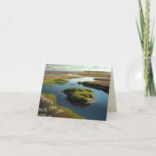 Coastal Tranquility Holiday Card