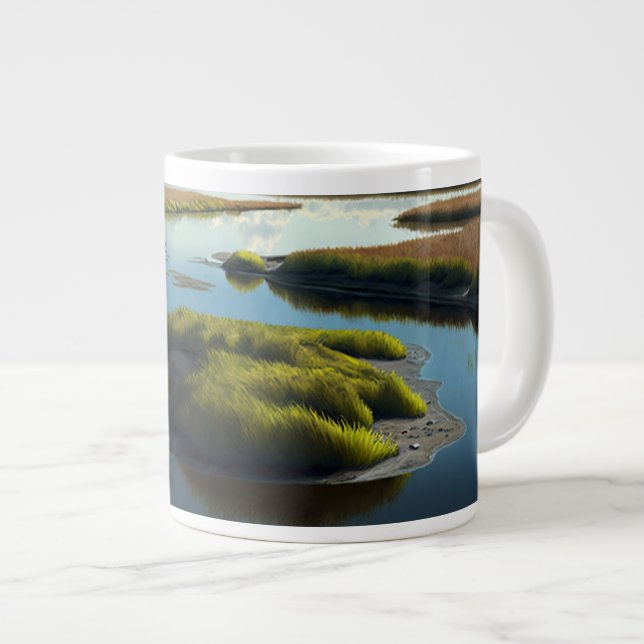 Coastal Tranquility Large Coffee Mug (Front Right)