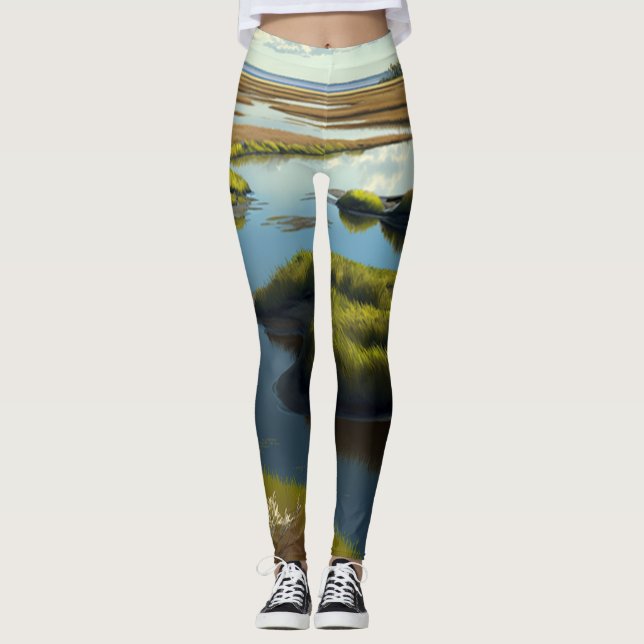 Coastal Tranquility Leggings (Front)