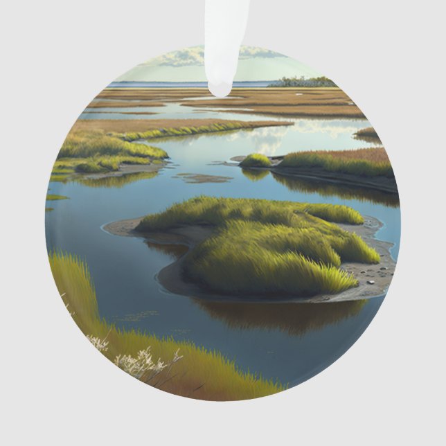 Coastal Tranquility Ornament (Front)
