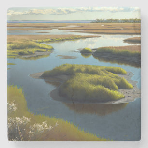 Coastal Tranquility Stone Coaster