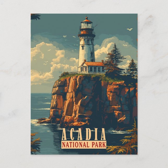 Coastal Tranquillity: Acadia National Park Postcard (Front)