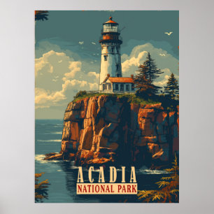 Coastal Tranquillity: Acadia National Park Poster