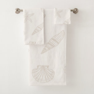 Coastal Treasures Almond Milk Bath Towel Set