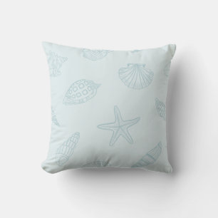 Coastal Treasures Seafoam Blue Cushion