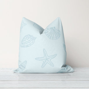 Coastal Treasures Seafoam Blue Cushion
