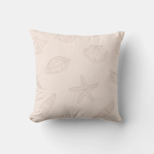 Coastal Treasures Shell Pink Cushion
