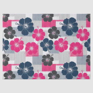 Coastal Tropical Hibiscus Pattern (13) Tissue Paper