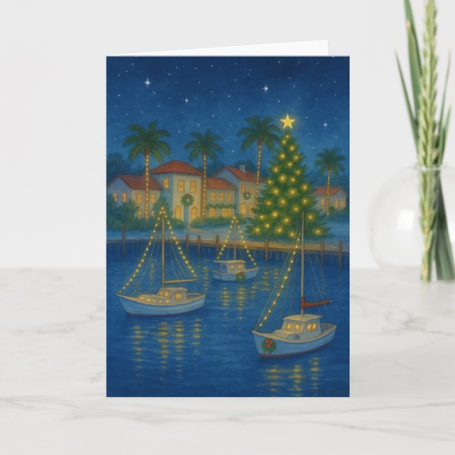 Coastal Tropics Christmas Card (Front)