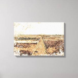 Coastal Twilight: Ardrossan Beach Watercolour Canvas Print