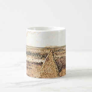 Coastal Twilight: Ardrossan Beach Watercolour Coffee Mug