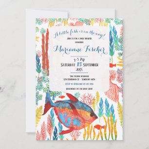 Coastal Under The Sea Baby Shower Invitation