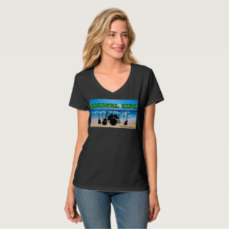 Coastal Vibe Women's V-Neck Fan Shirt