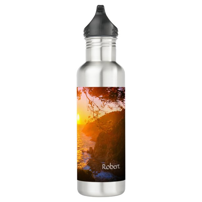 Coastal view, evening light stainless steel water  710 ml water bottle (Right)